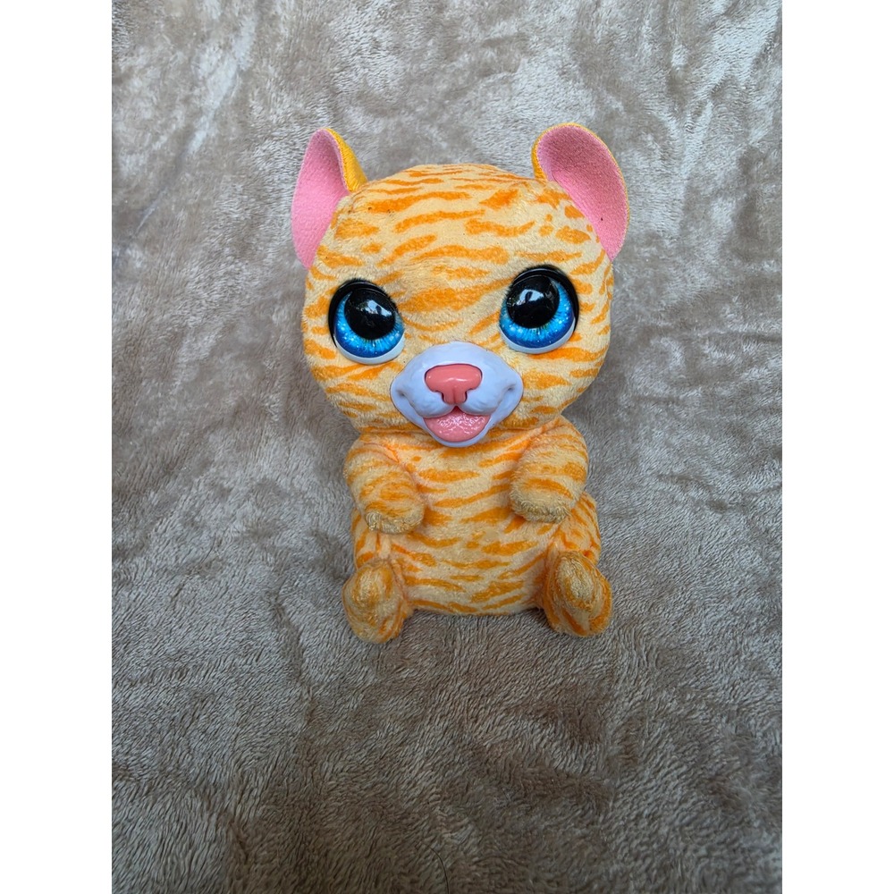 Fur Real Friends Newborn Kitty. Glitter Eyes Striped Kitten Toy